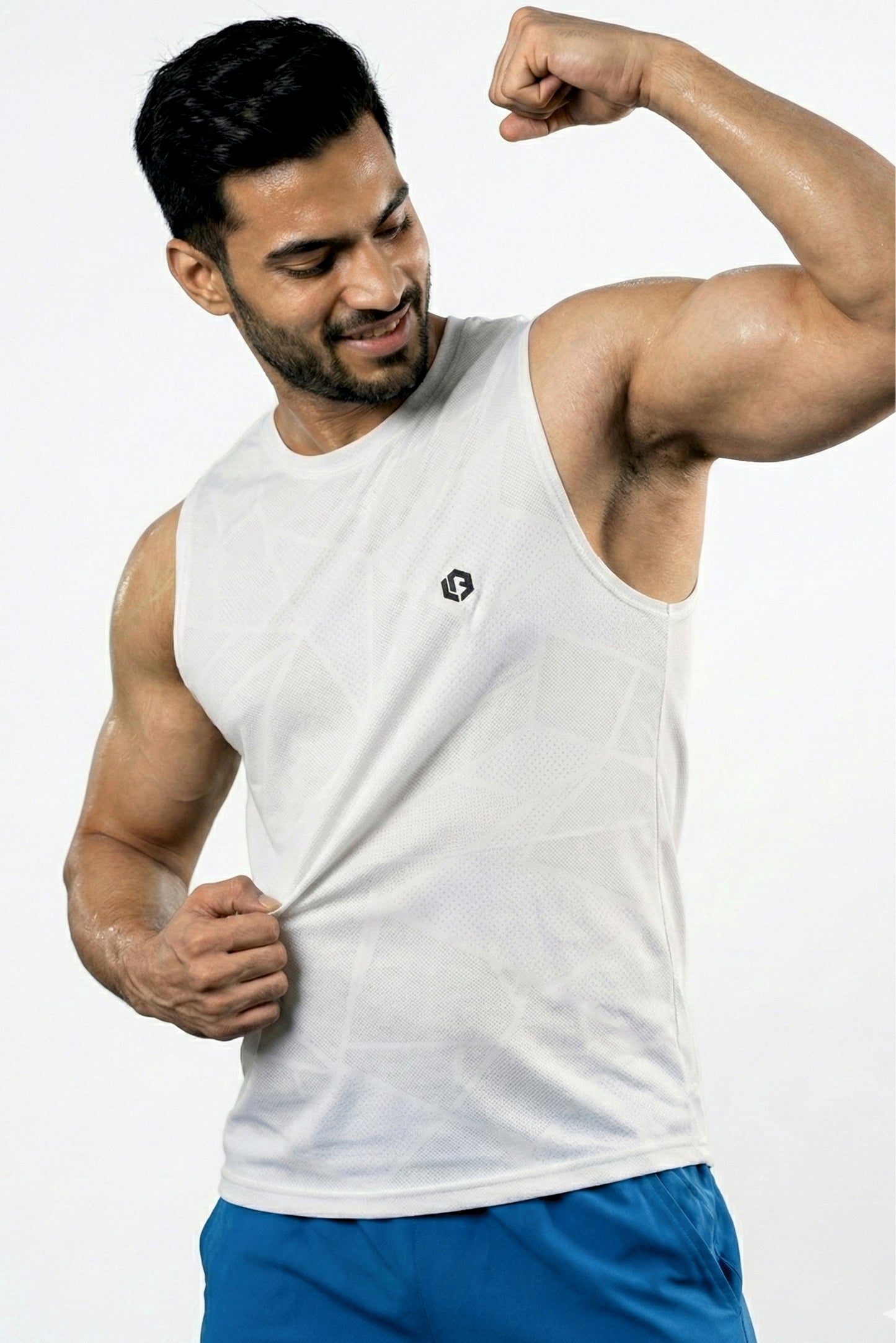 airlite white unbeaten singlet