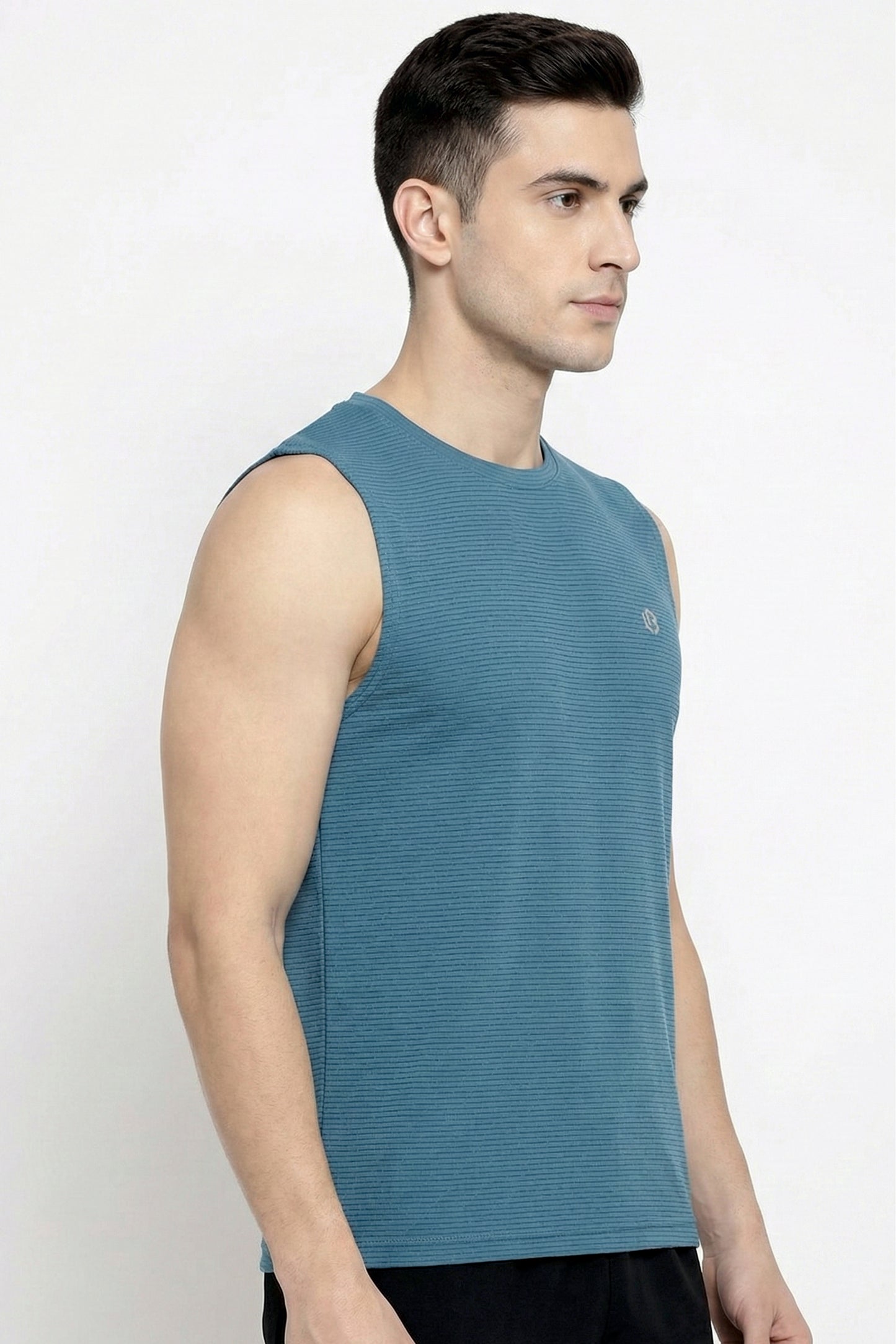 ultrasoft novaline peacock blue singlet