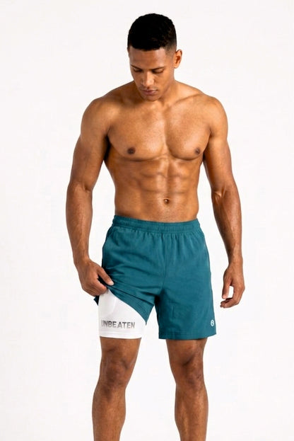 Velocity 7" Sea Green Shorts (With Compression)