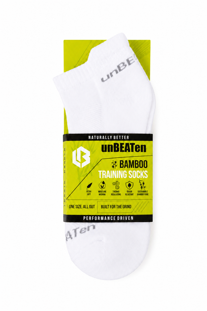 Bamboo Ankle Socks - White - 3 pack