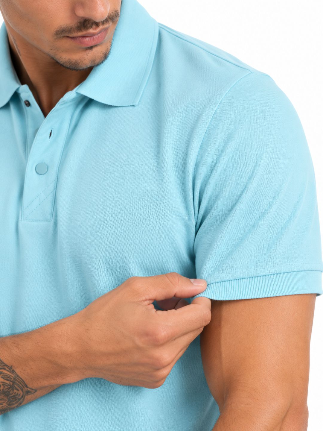 polo tshirt cyan