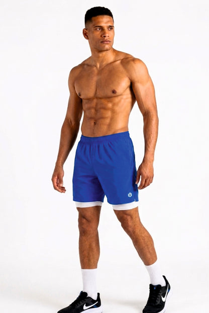 Velocity 7" Cobalt Blue Shorts (With Compression)