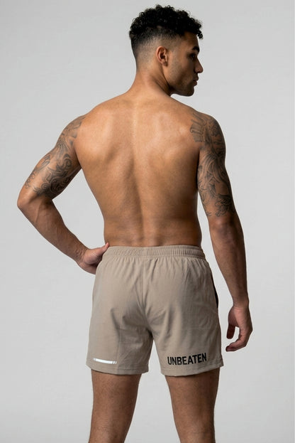 Velocity 5" Beige Shorts