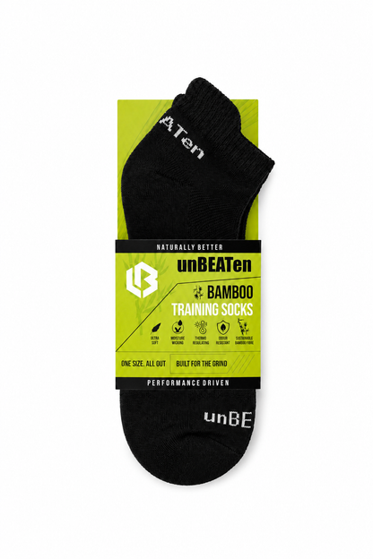 Bamboo Ankle Socks - Black - 3 pack