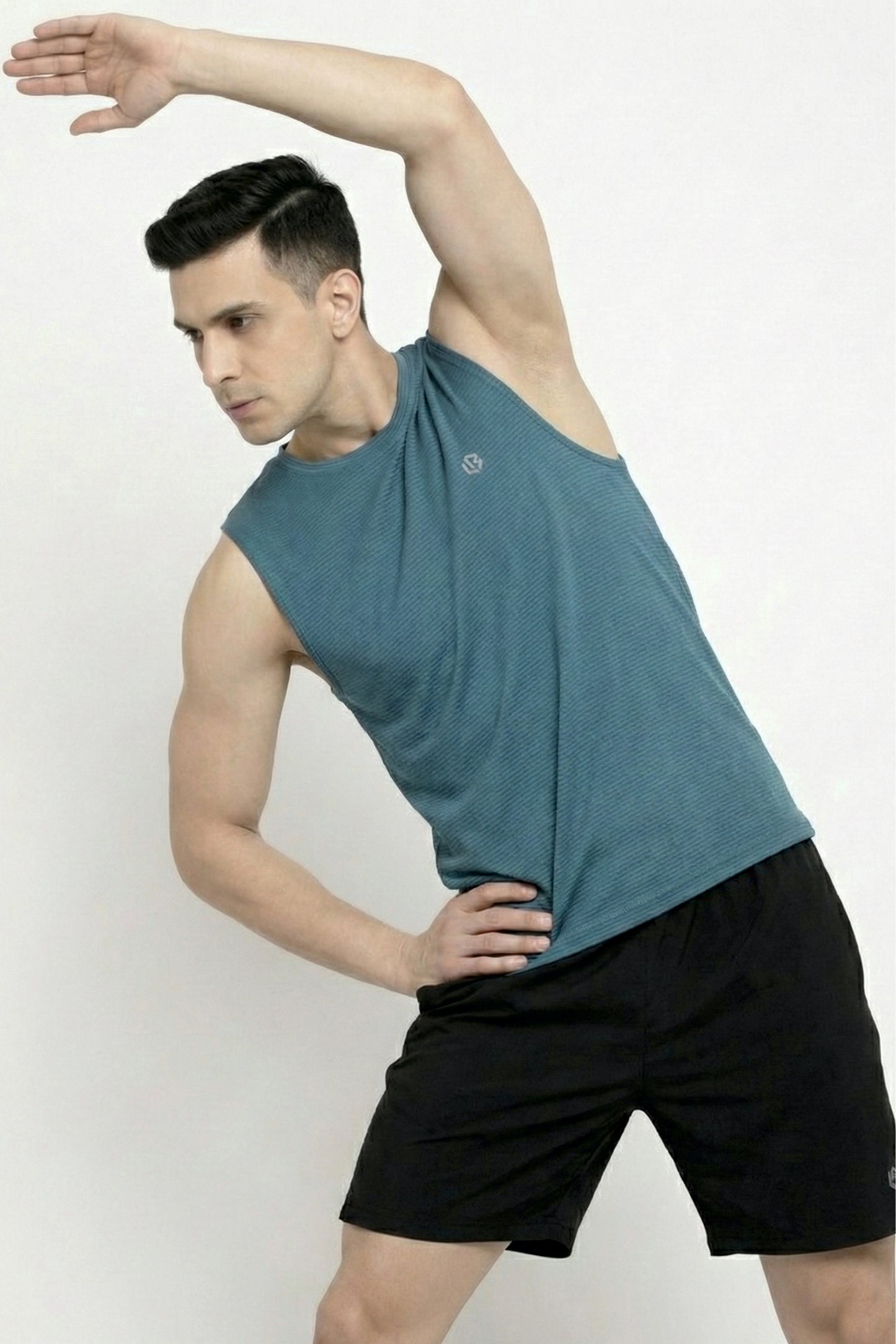 ultrasoft novaline peacock blue singlet