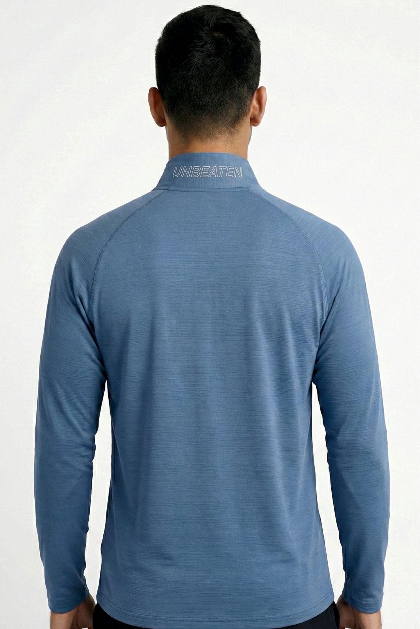 steelblue quarter-zip raglan tshirt