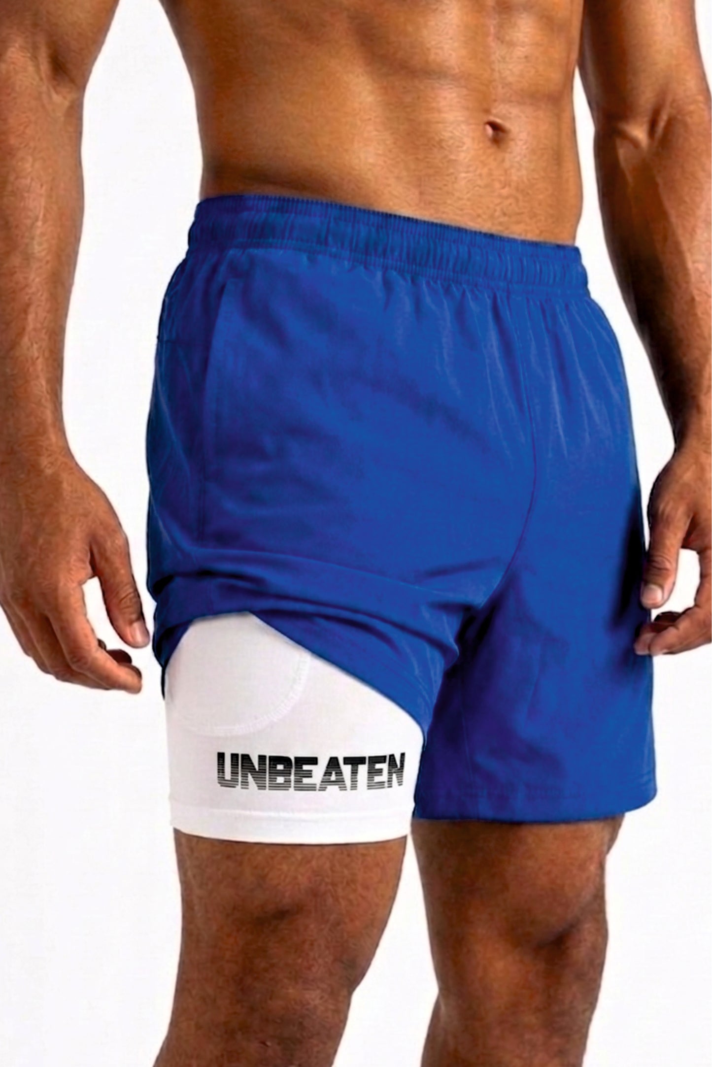 velocity 7" cobalt blue shorts (with compression)