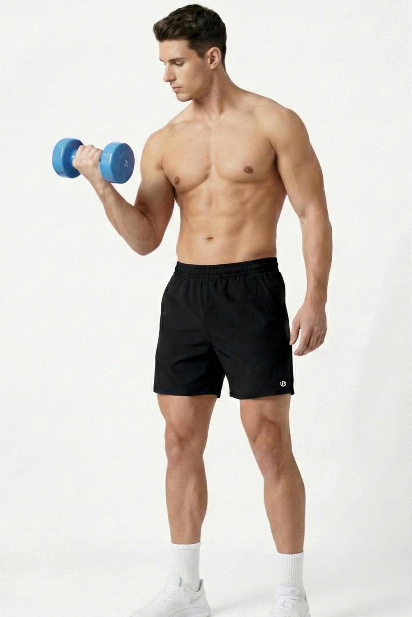 velocity 5" black shorts