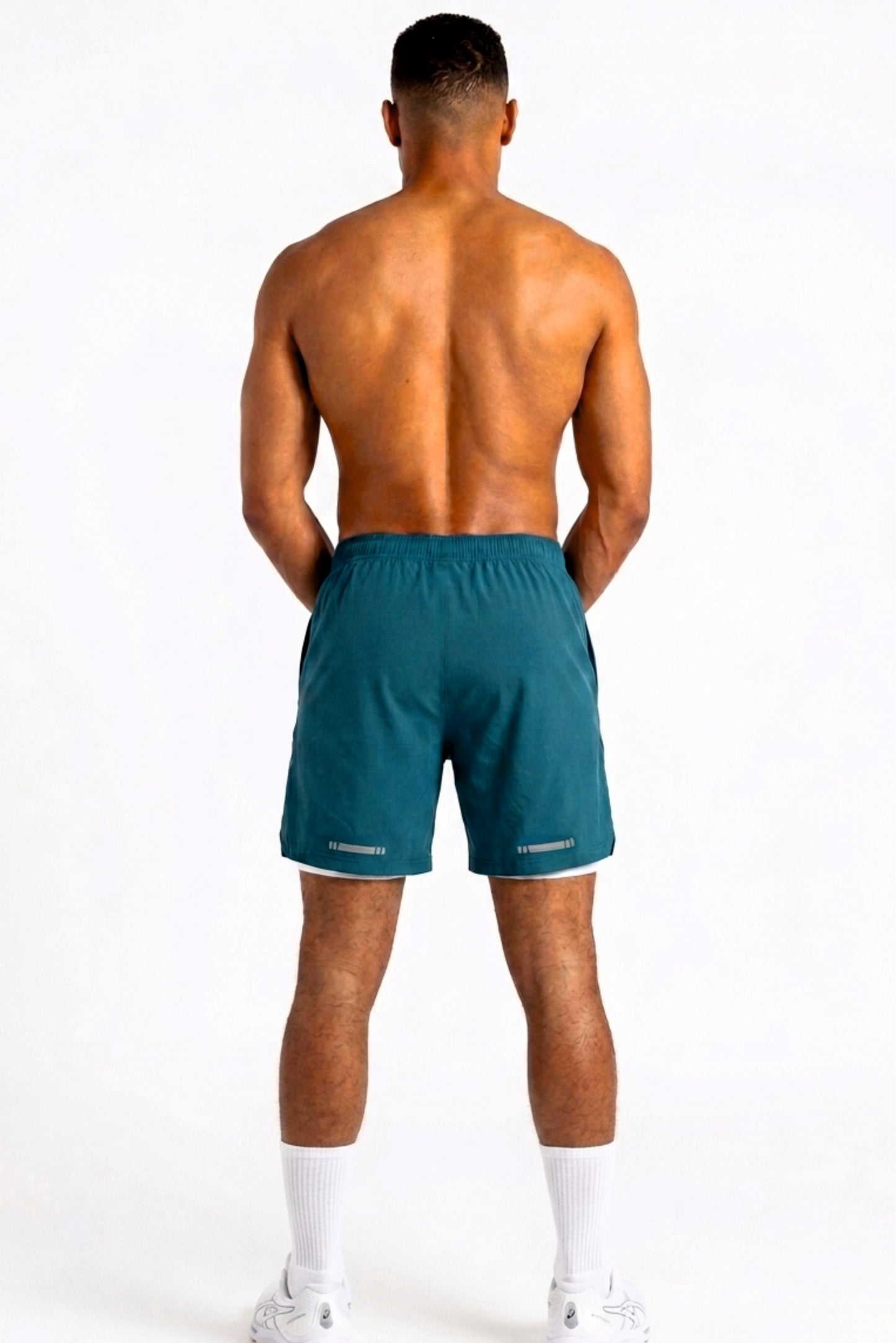 velocity 7" sea green shorts (with compression)