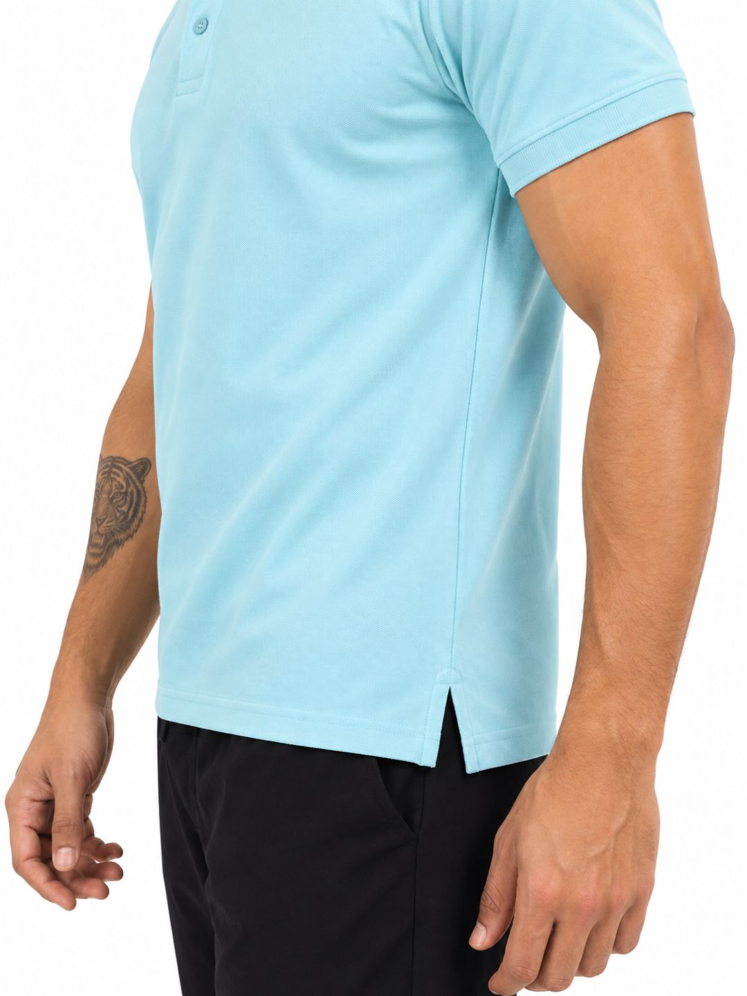 polo tshirt cyan
