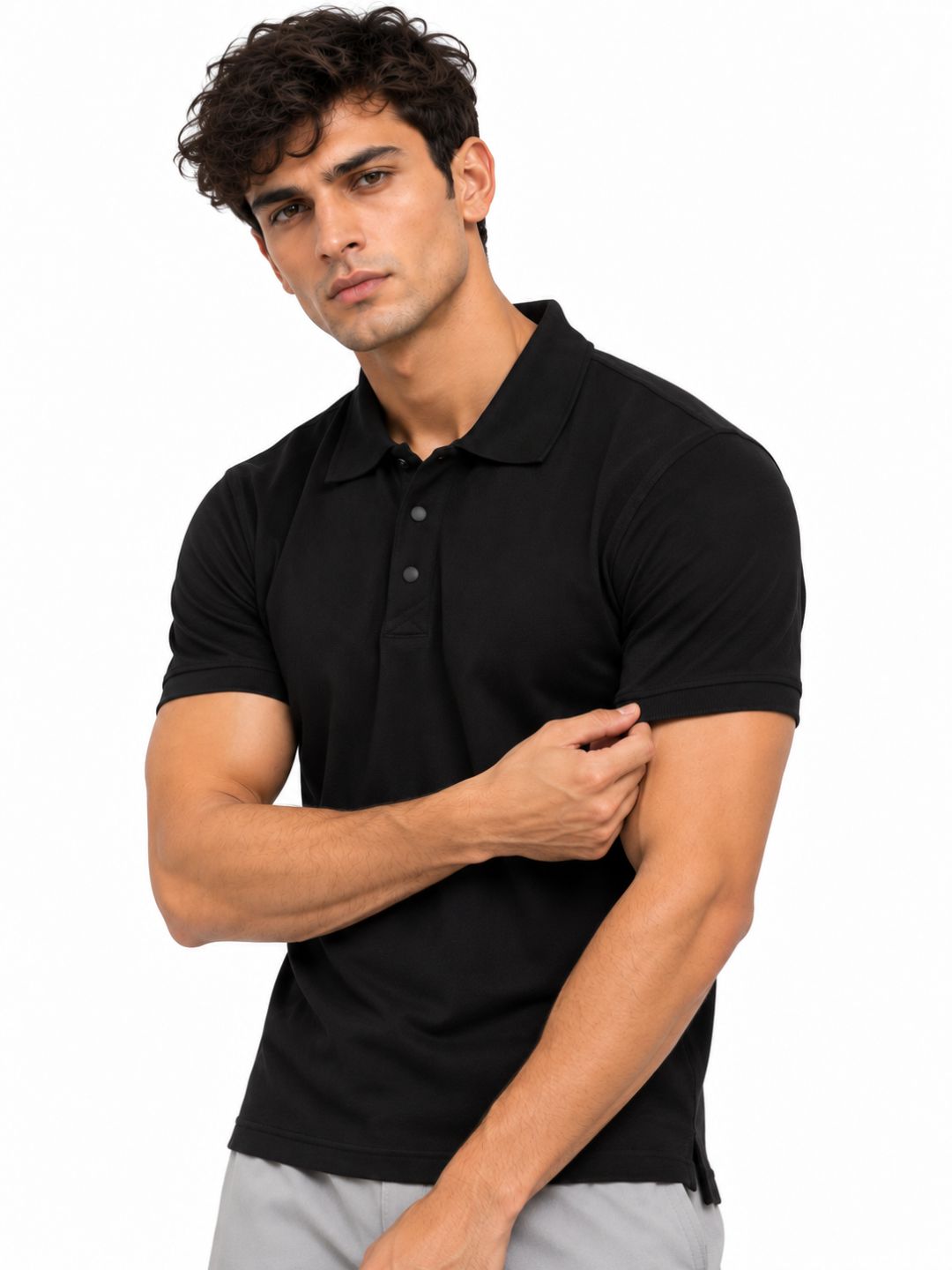 polo tshirt midnight black
