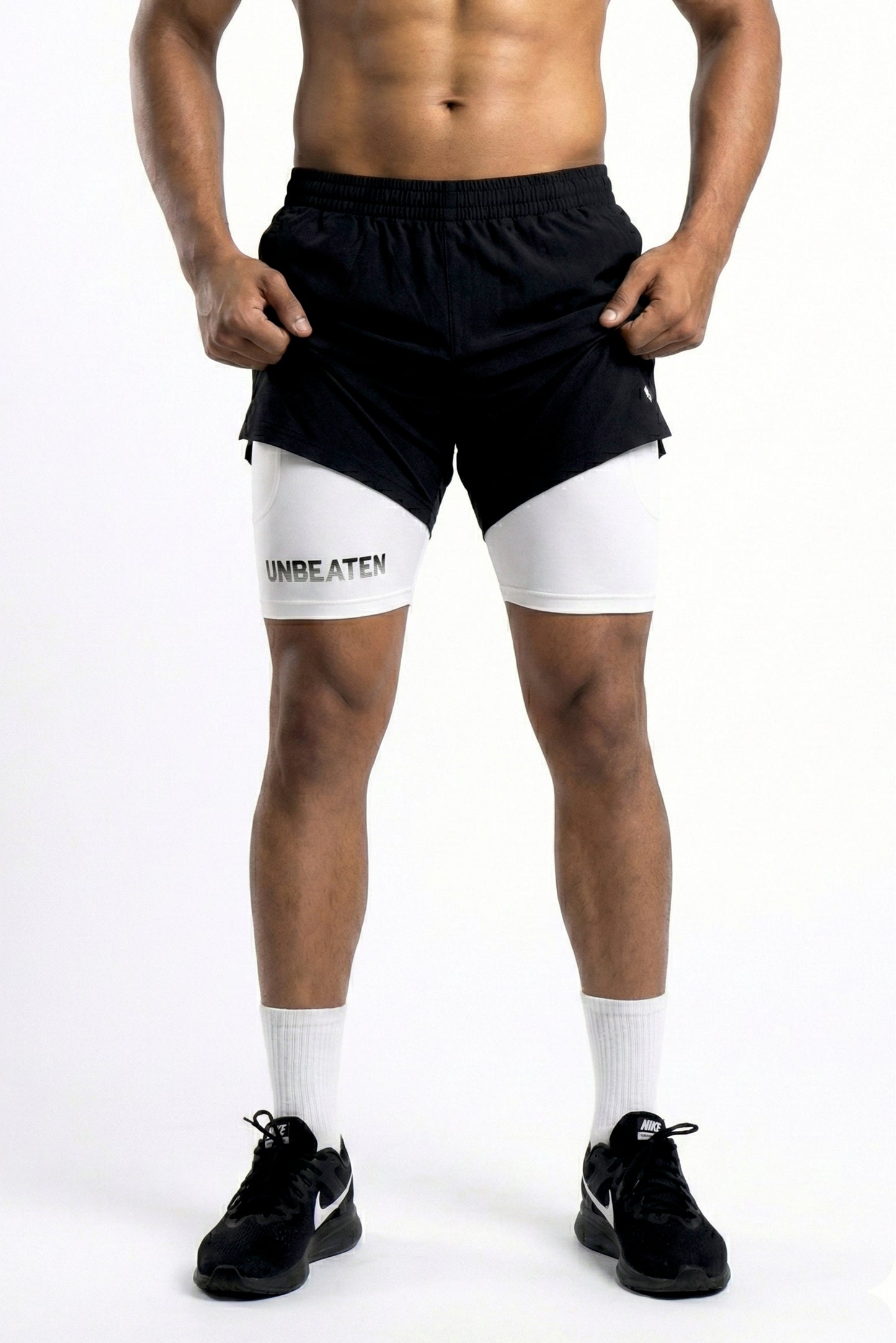 velocity 7" black shorts (with compression)