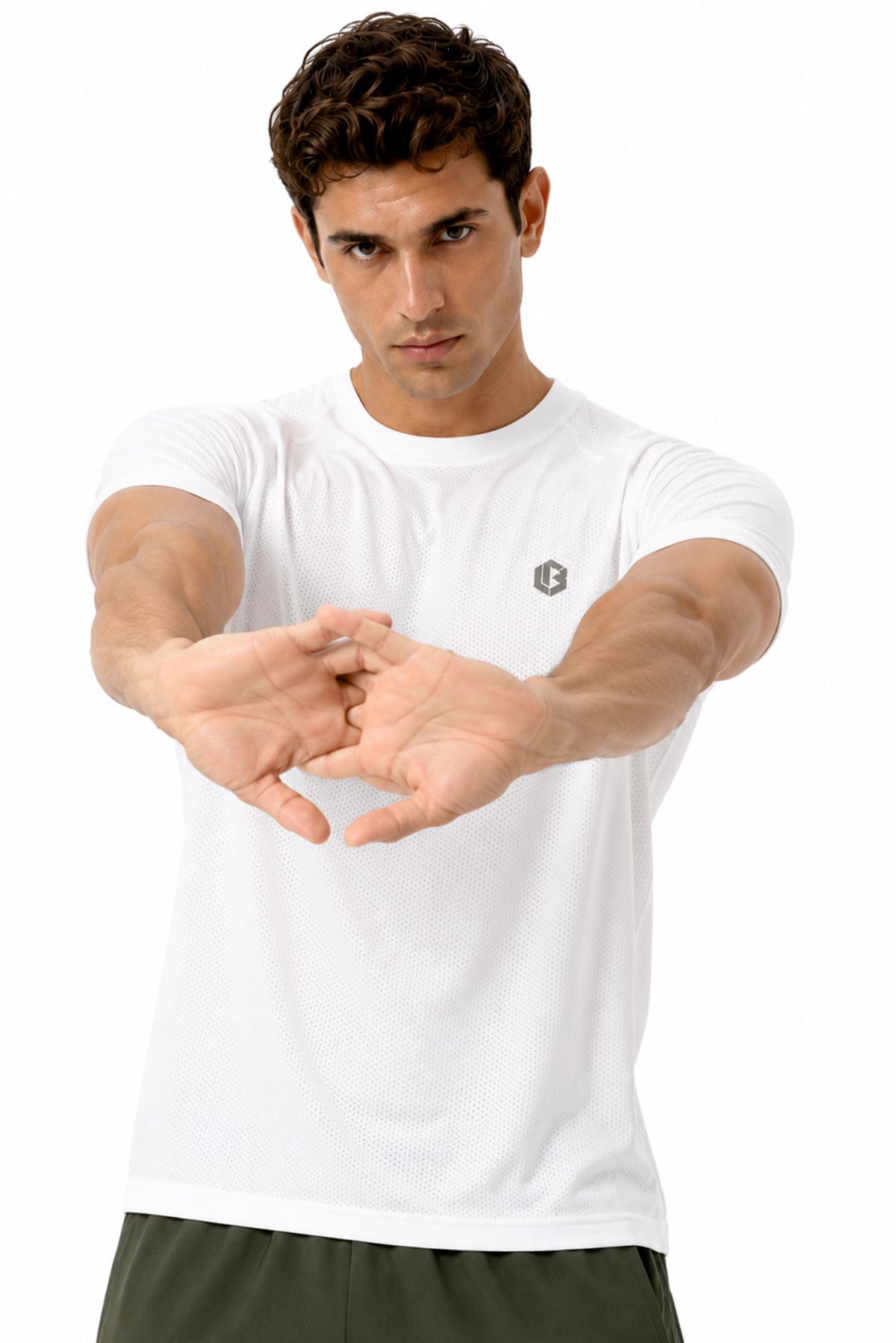 ultrasoft novadot white tshirt