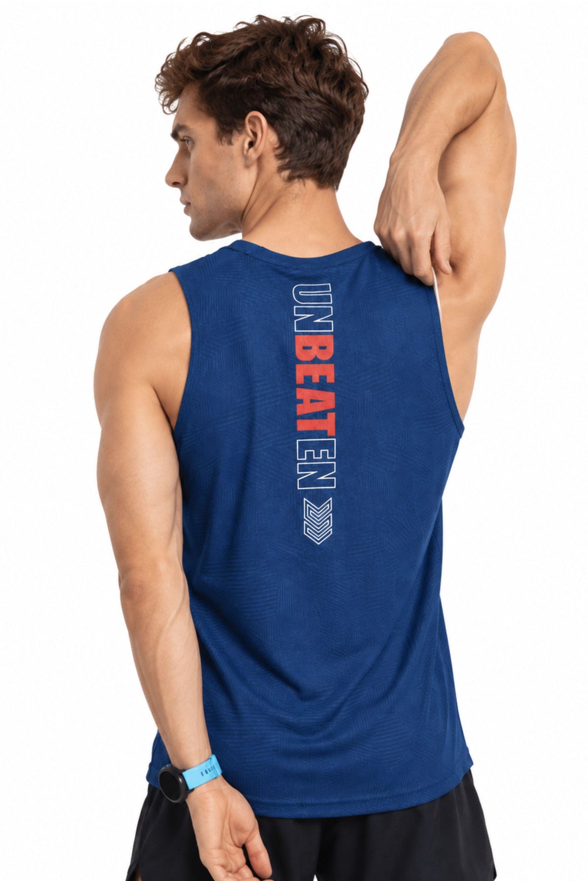 airlite navy unbeaten singlet