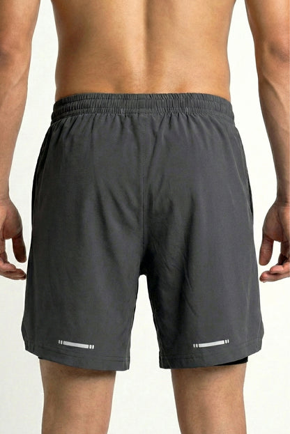 Velocity 7" Coal Shorts (With Compression)