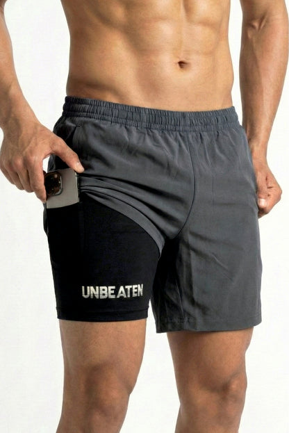 Velocity 7" Coal Shorts (With Compression)