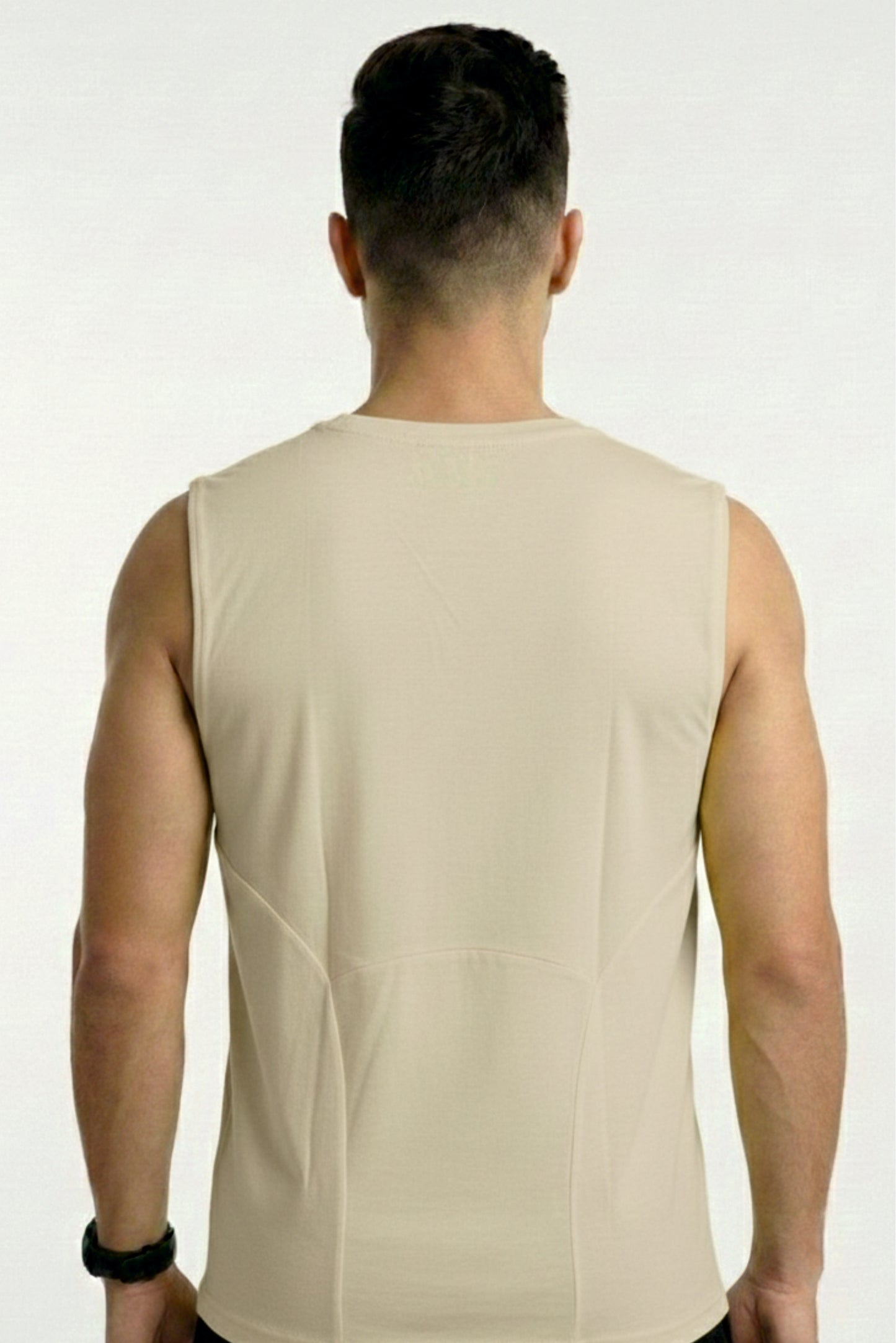 unbeaten caramel yellow cotton singlet
