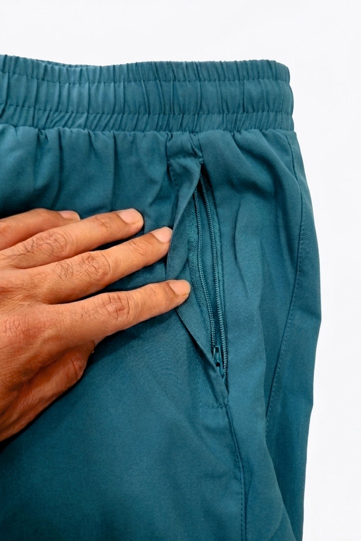 velocity 7" sea green shorts (with compression)