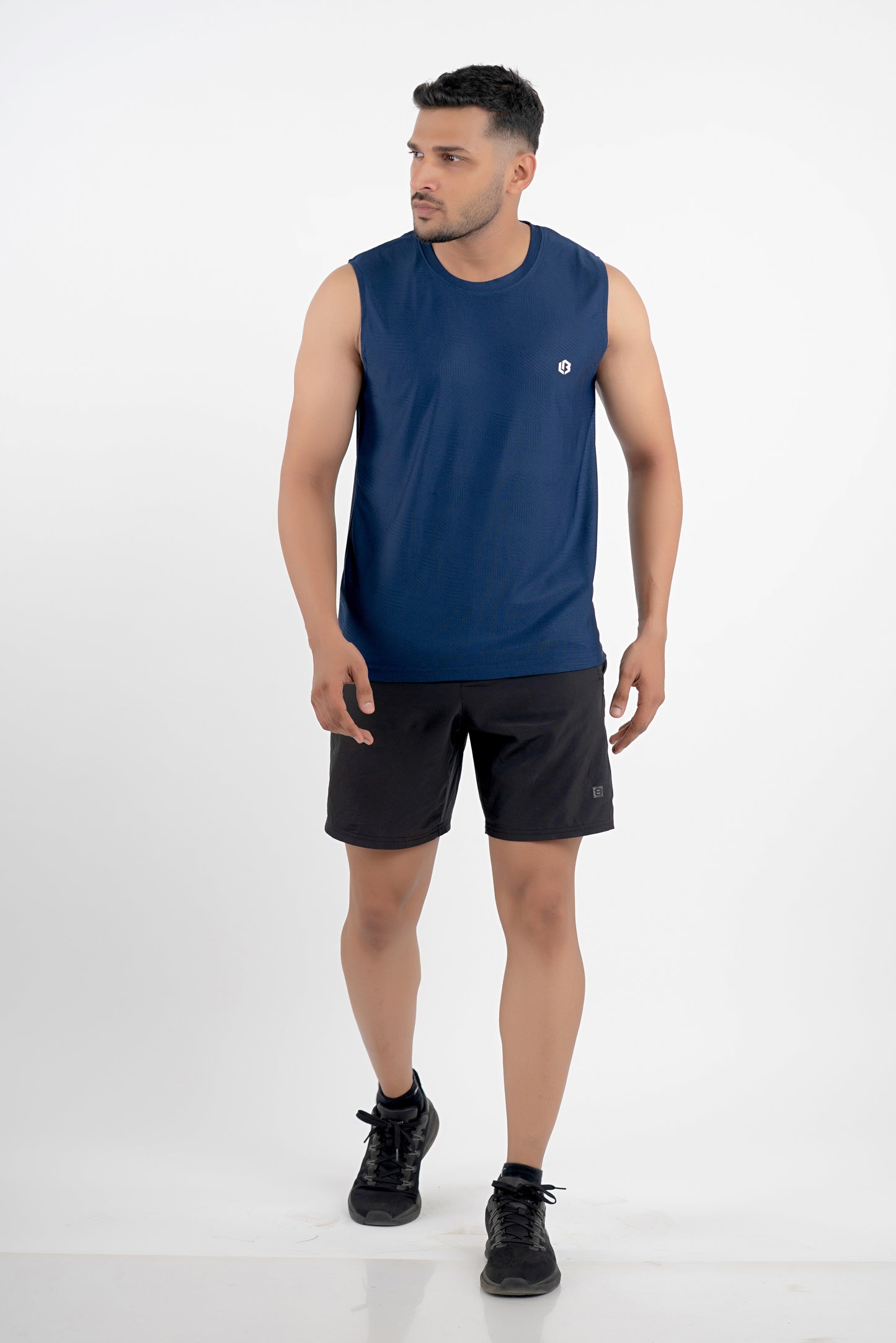 airlite navy singlet