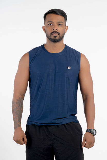 Airlite Navy unBEATen Singlet