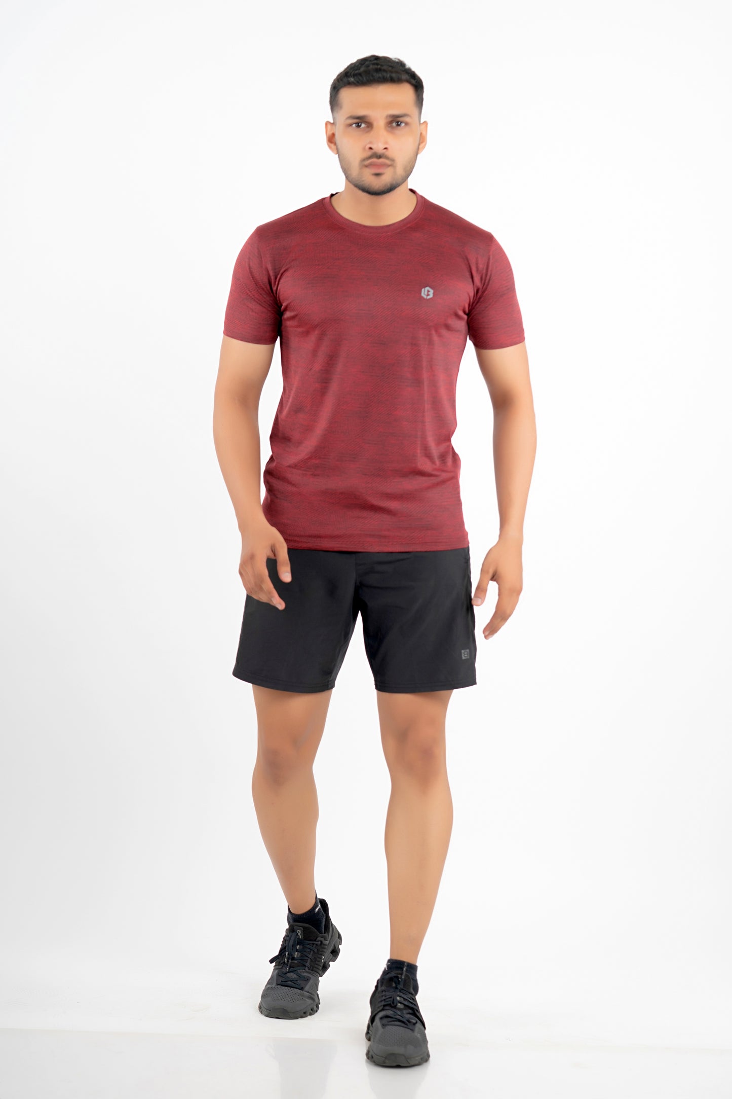 power tshirt - maroon