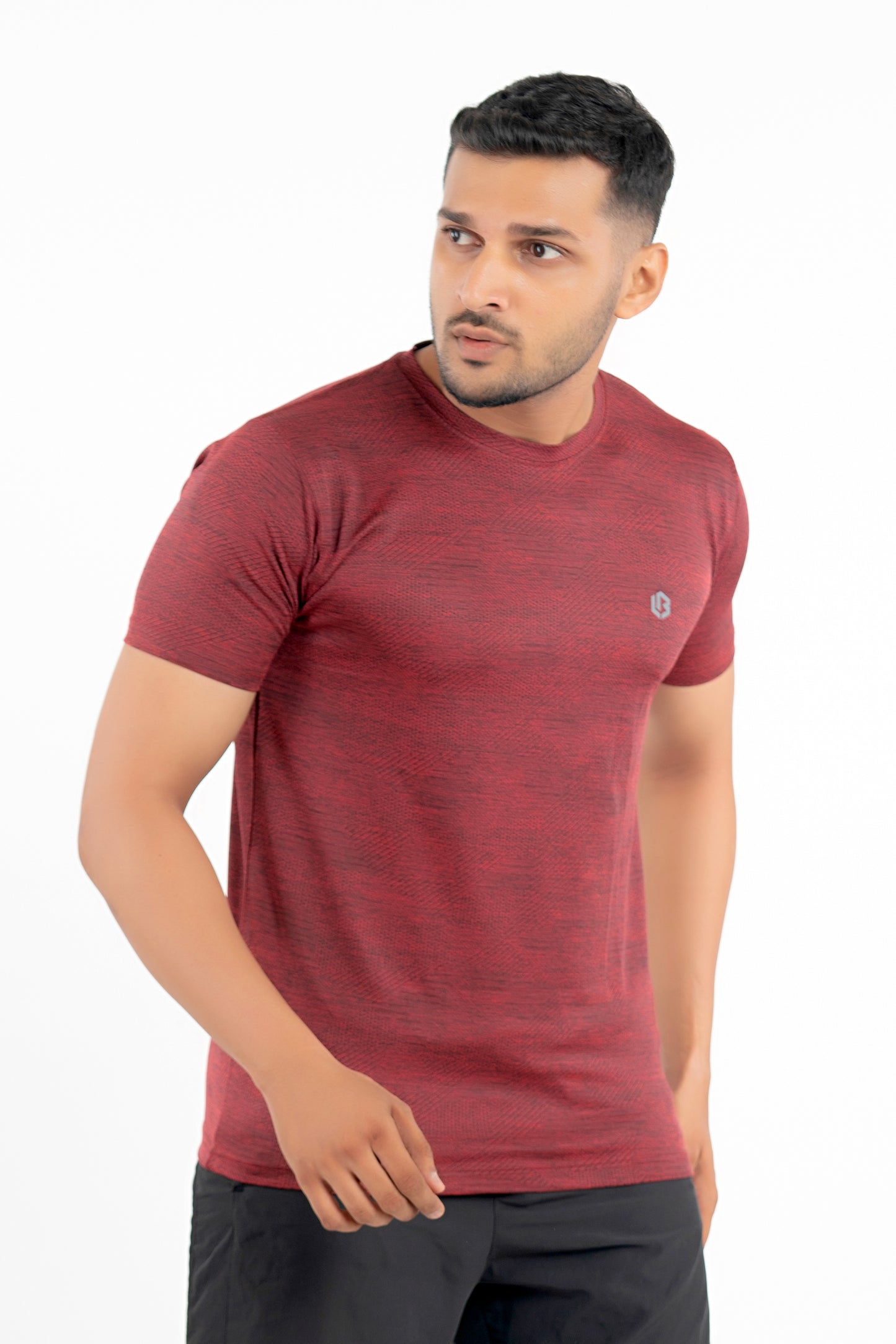 power tshirt - maroon