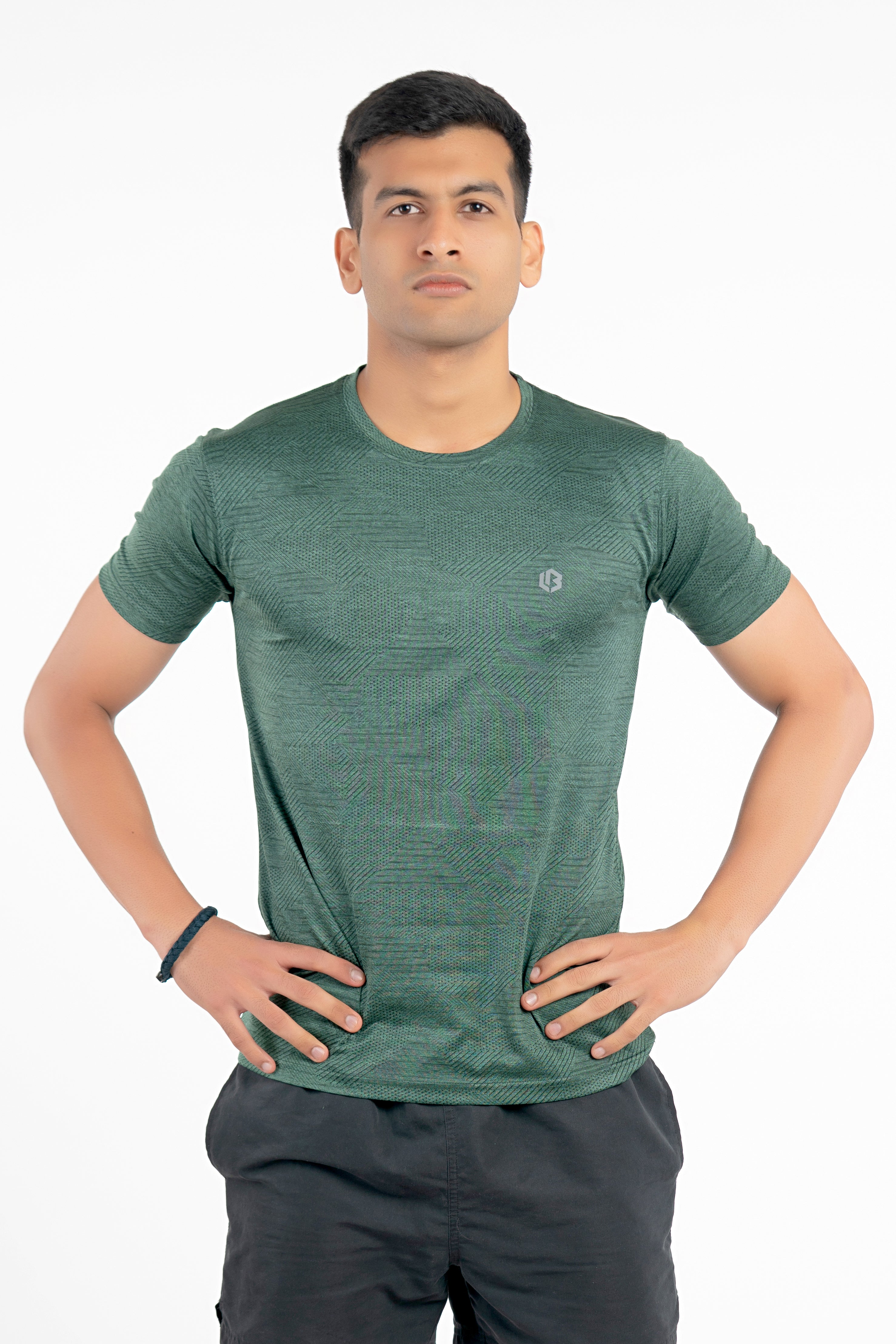 Bottle Green Tshirt (Athletic Fit)