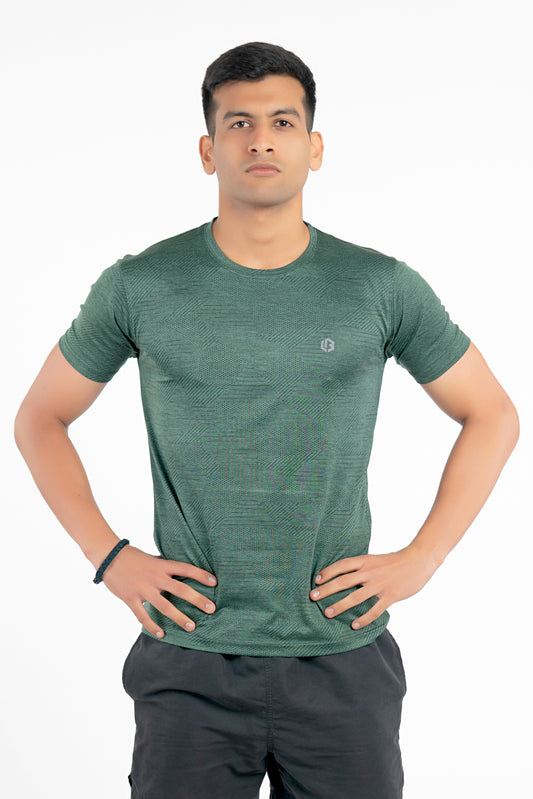 Bottle Green Tshirt (Athletic Fit)