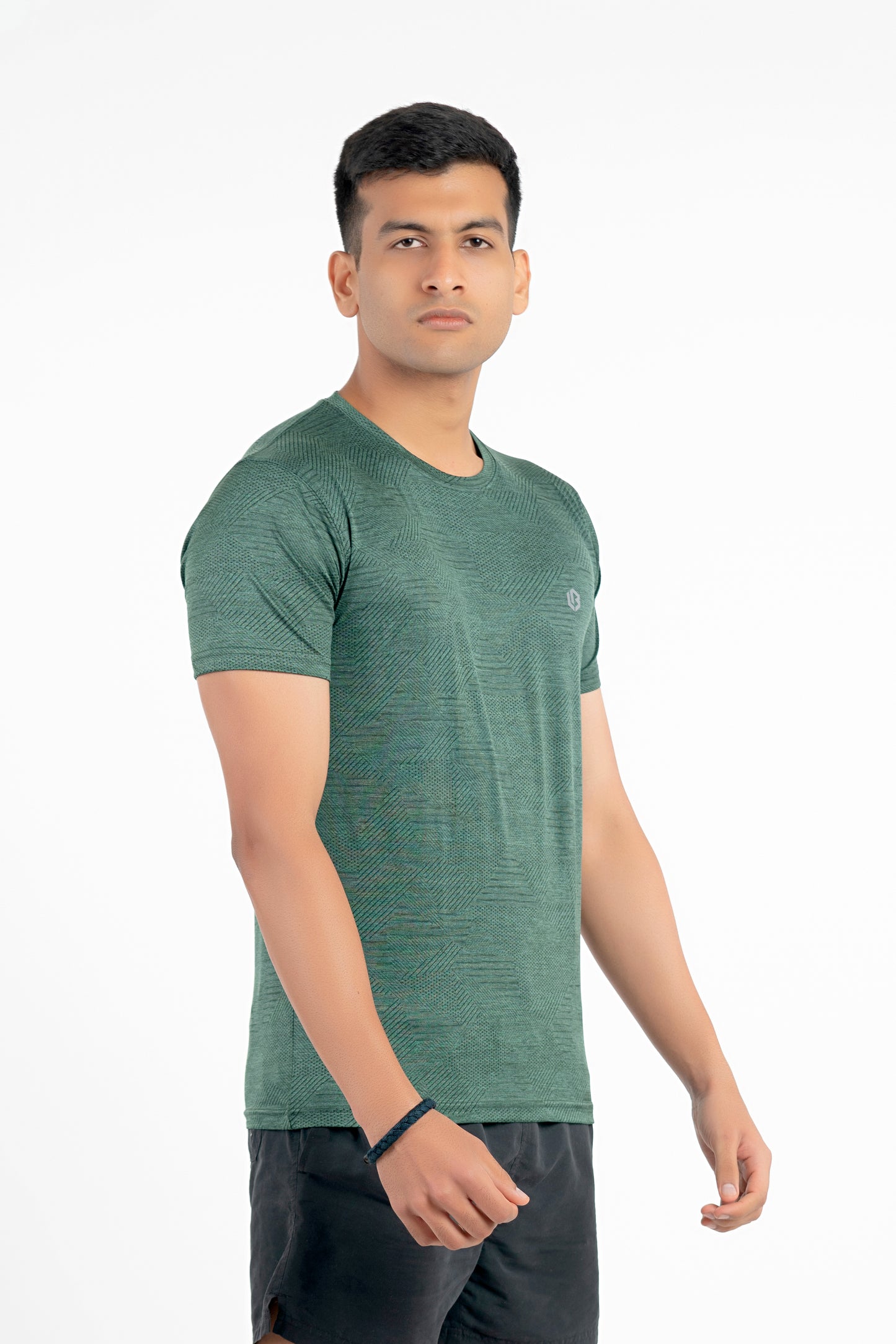 power tshirt - bottle green