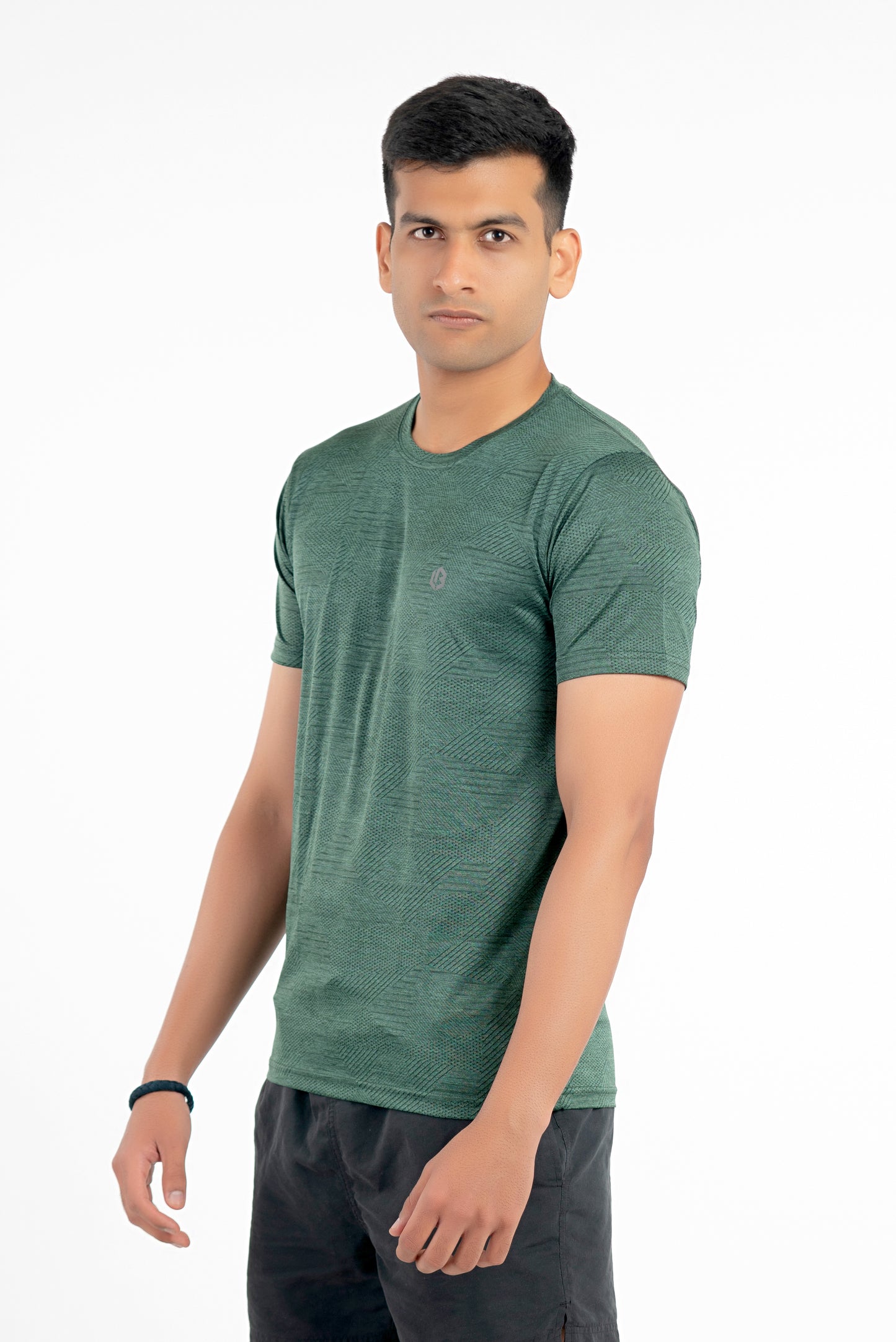 power tshirt - bottle green