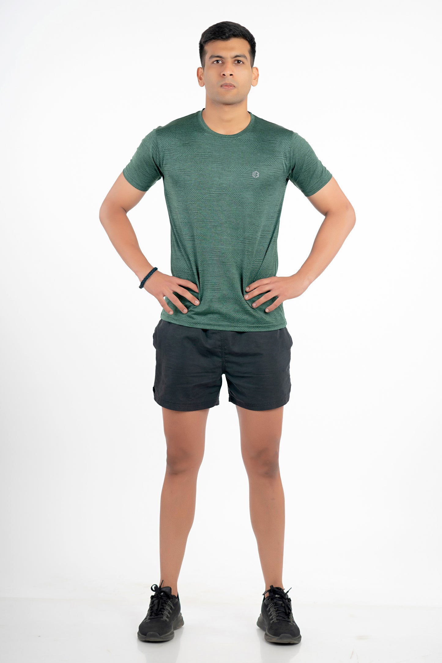 power tshirt - bottle green