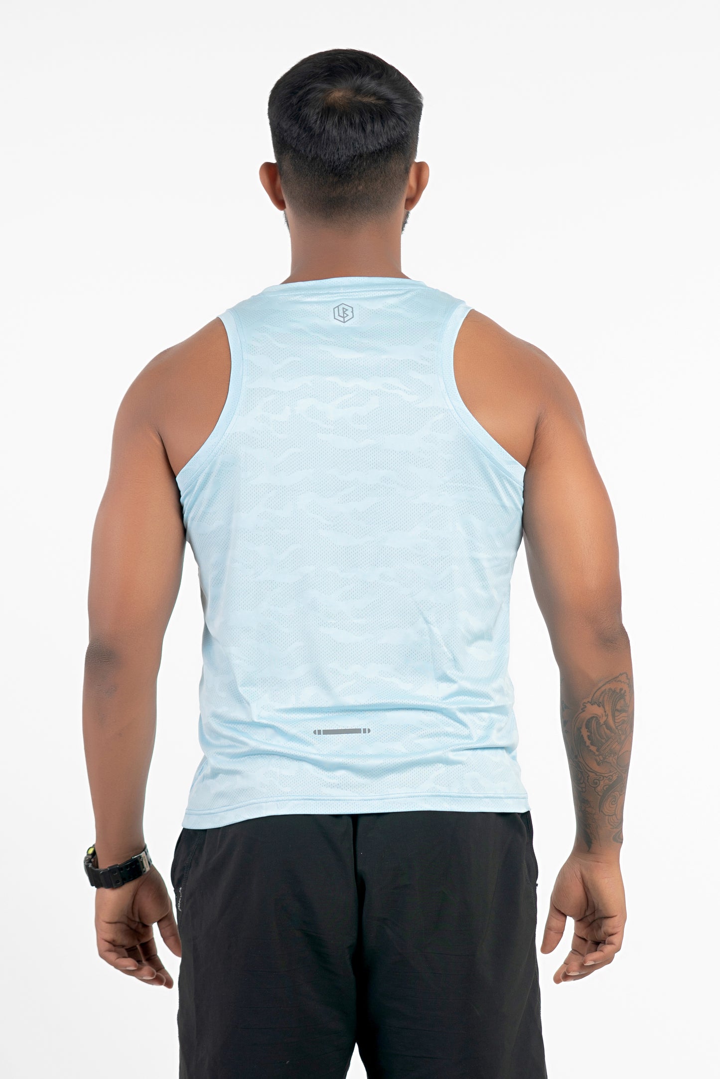 artic blue singlet