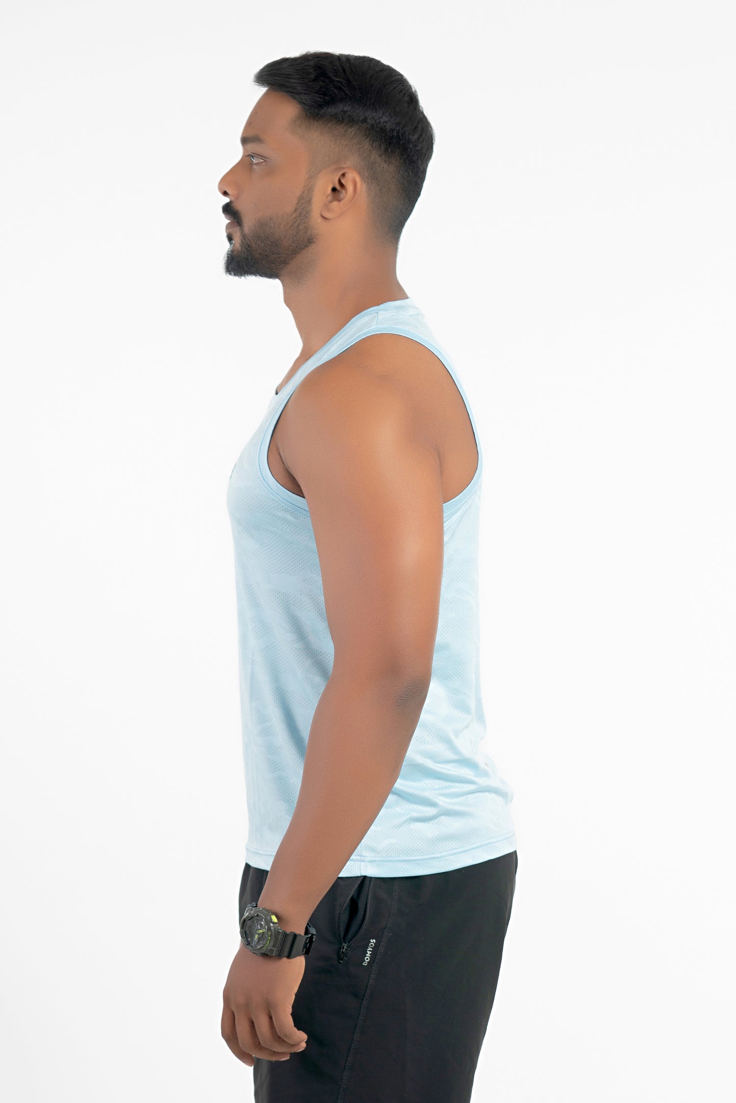artic blue singlet