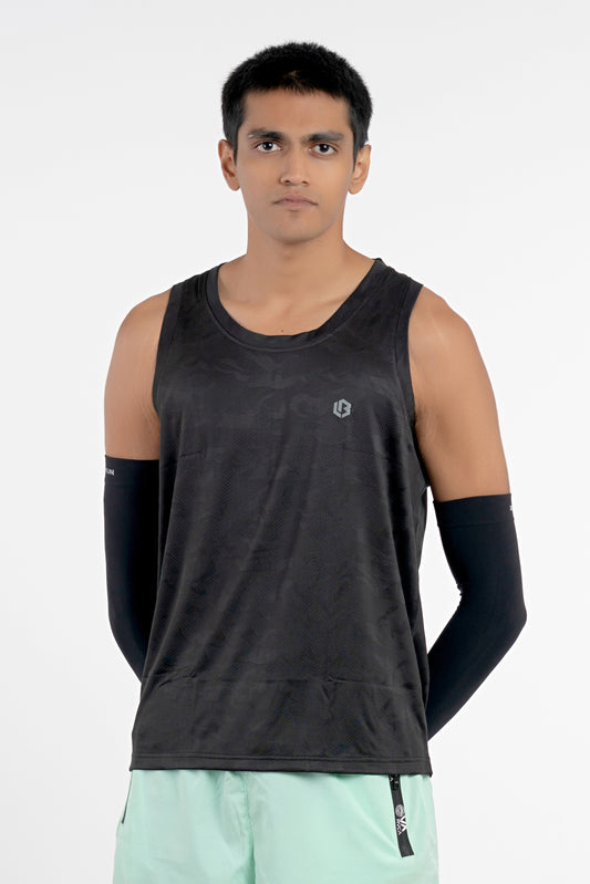 Midnight Black Singlet
