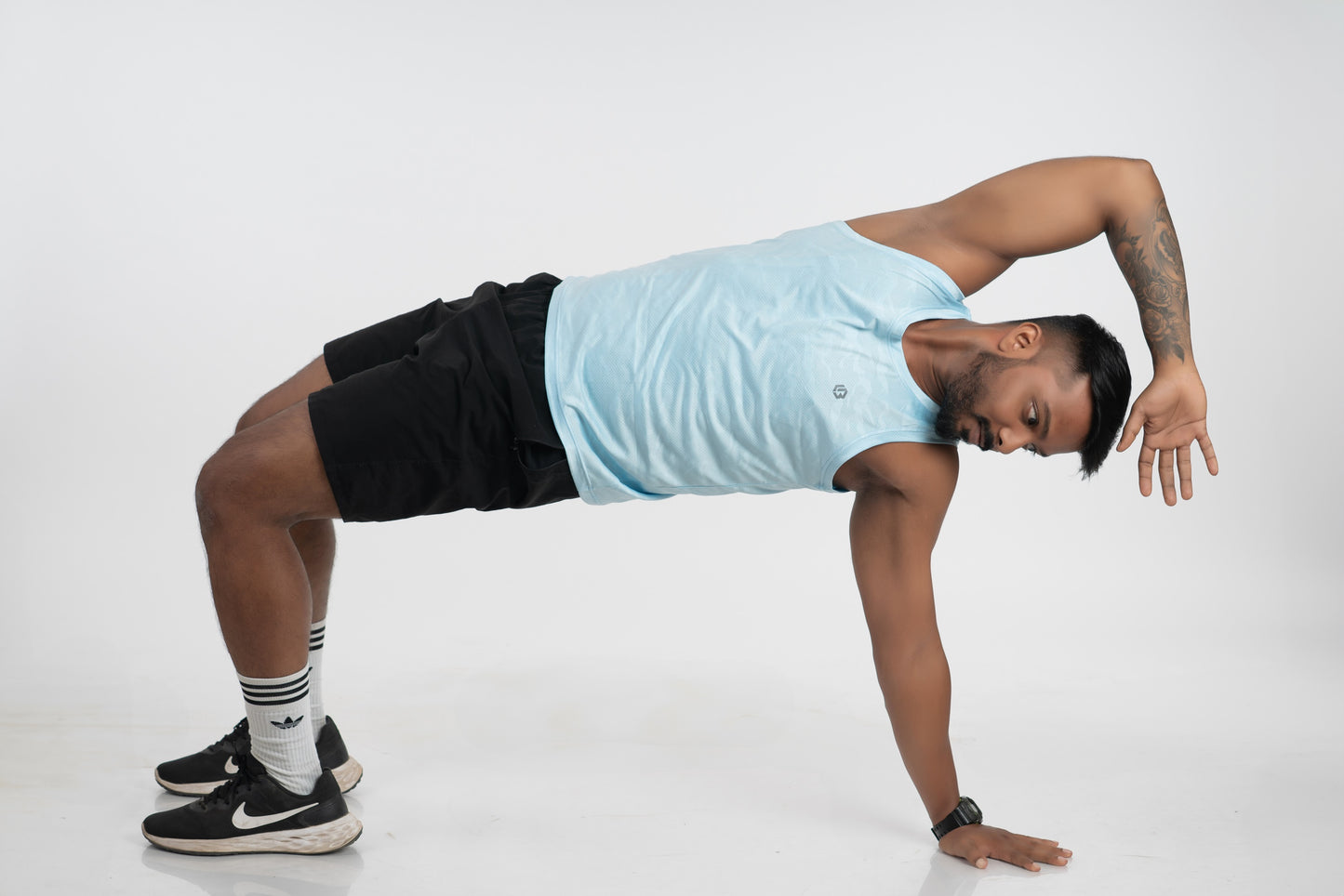 artic blue singlet