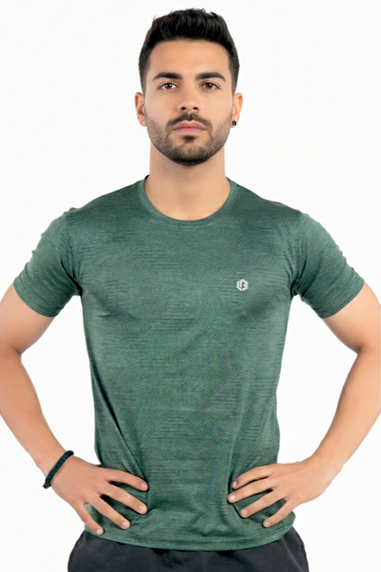 power tshirt - bottle green