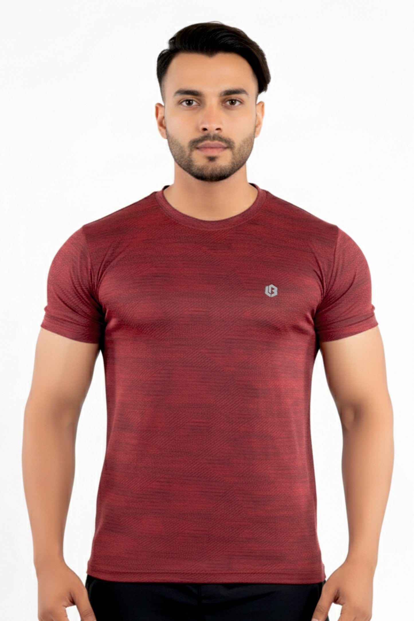 power tshirt - maroon